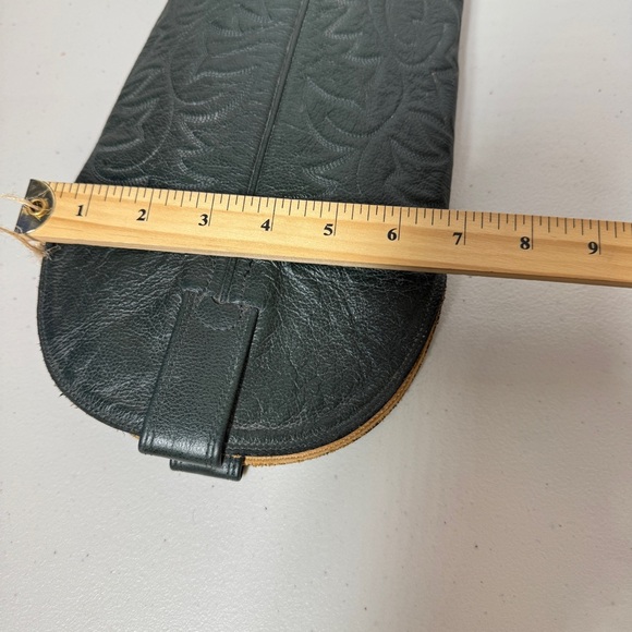 Vintage Biltrite Dark Green Leather Western Riding Cowboy Boots Size 10AA - Picture 14 of 16